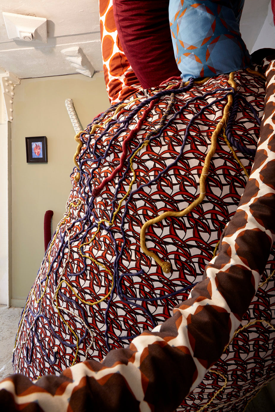 Spring Wave Red Lace - Fabric