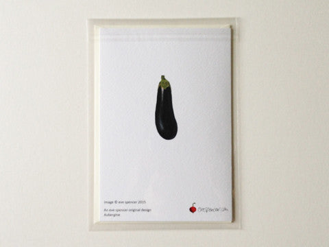 Aubergine - Greetings Card