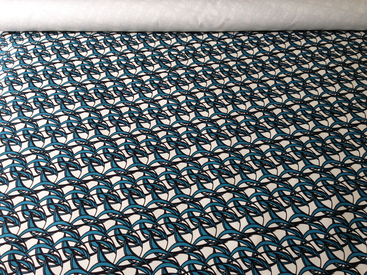 Spring Wave Blue Lace - Fabric