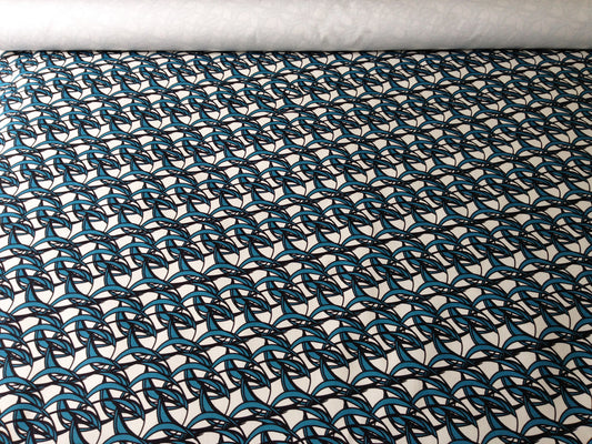 Spring Wave Blue Lace - Fabric